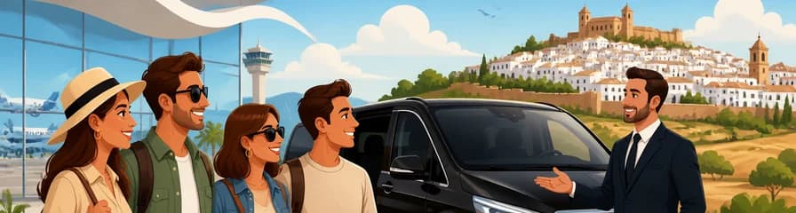 Servicio de traslado privado desde el aeropuerto de Málaga (AGP) con destino a Medina-Sidonia