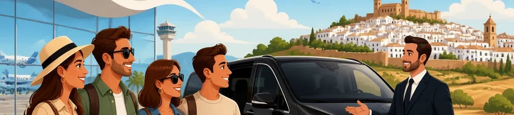 Servicio de traslado privado desde el aeropuerto de Málaga (AGP) con destino a Medina-Sidonia