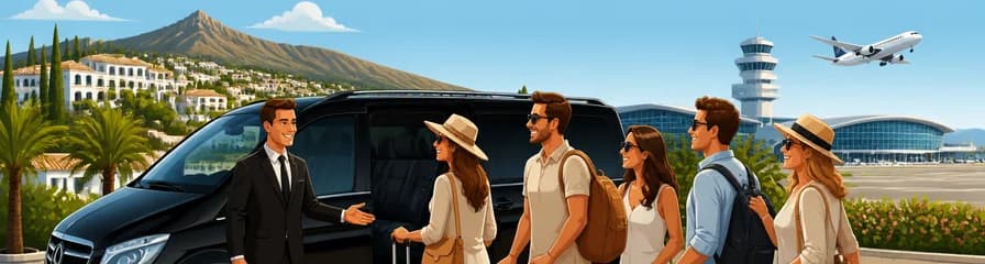 Servicio de traslado privado: de Nueva Andalucía al aeropuerto de Málaga (AGP)