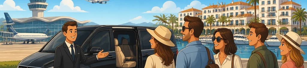 Servicio de traslado privado: del aeropuerto de Málaga (AGP) a Puerto de la Duquesa