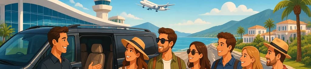 Servicio de traslado privado desde el aeropuerto de Málaga (AGP) con destino a Rivera del Sol