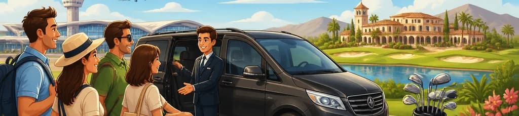 Servicio de traslado privado: del aeropuerto de Alicante-Elche (ALC) a Hacienda de Álamo Golf