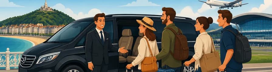 Servicio de traslado privado: de San Sebastián al aeropuerto de Bilbao (BIO)
