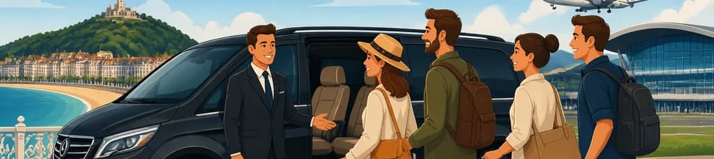 Servicio de traslado privado: de San Sebastián al aeropuerto de Bilbao (BIO)