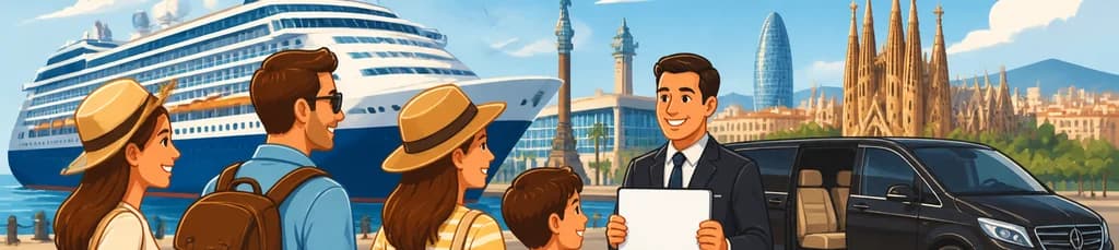 Servicio de traslado privado en Barcelona: de la terminal de cruceros al centro de la ciudad