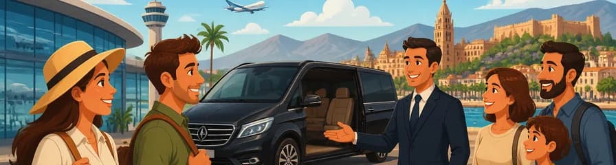 Servicio de traslado privado desde el aeropuerto de Málaga (AGP) al centro de la ciudad de Málaga
