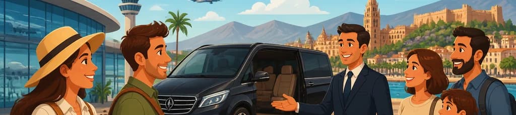 Servicio de traslado privado desde el aeropuerto de Málaga (AGP) al centro de la ciudad de Málaga