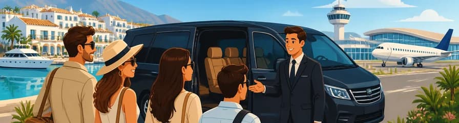 Servicio de traslado privado: de Puerto Banús al aeropuerto de Málaga (AGP)
