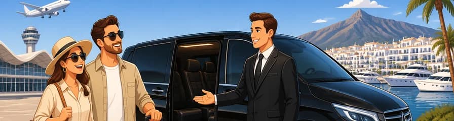 Servicio de traslado individual desde el aeropuerto de Málaga (AGP) con destino a Puerto Banús