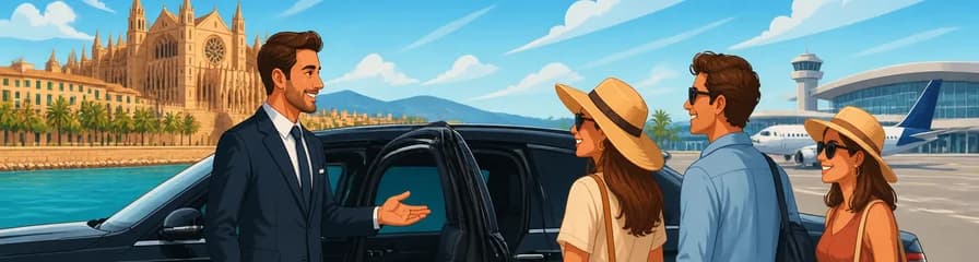 Servicio de traslado privado: de la ciudad de Palma de Mallorca al aeropuerto de Mallorca (PMI)
