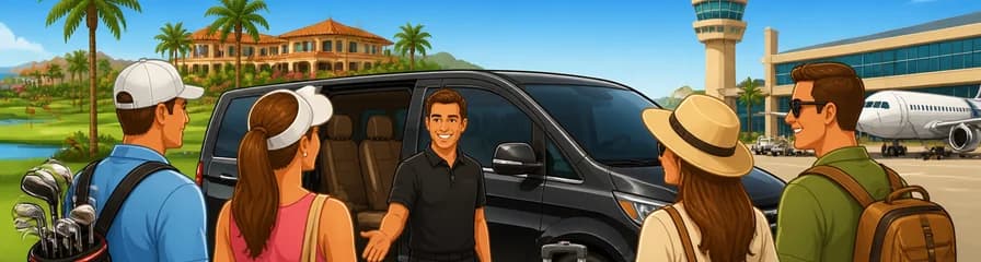Servicio de traslado privado: de Golf Maspalomas al aeropuerto de Las Palmas (LPA) en Gran Canaria