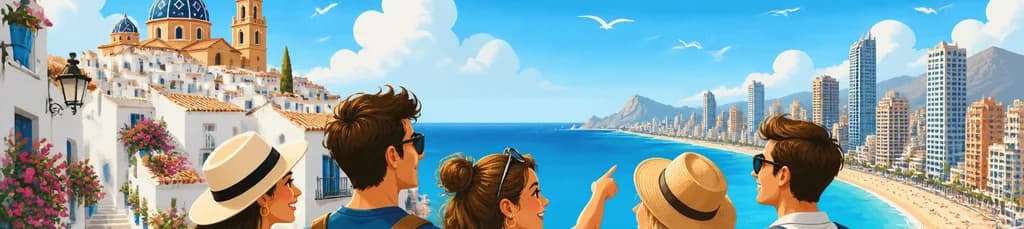 Viaje de un día desde Valencia a Altea y Benidorm