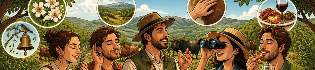 Recorrido exclusivo por la dehesa de Málaga para experimentar con los cinco sentidos