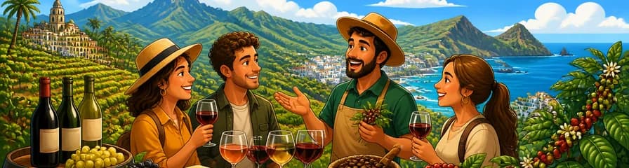 Recorrido por el norte de Gran Canaria: Degustación de café y vino