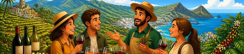 Recorrido por el norte de Gran Canaria: Degustación de café y vino