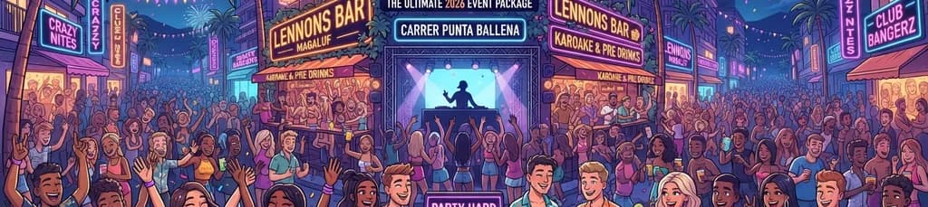 Paquete de eventos definitivo "Magaluf Party Hard Travel" para 2026