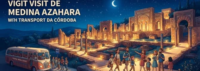 Visita nocturna a Medina Azahara con transporte en autobús desde Córdoba