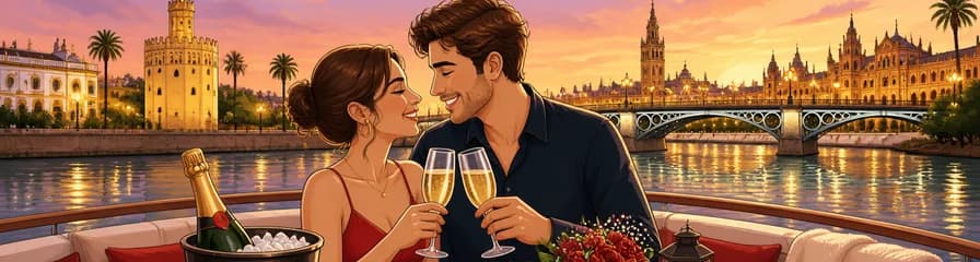 Travesía romántica de 90 minutos en barco con Möet Chandon