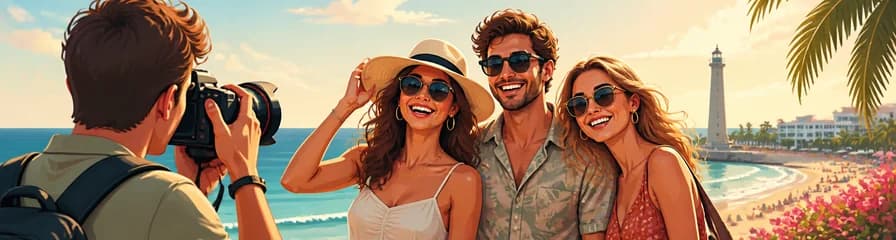Sesión fotográfica profesional para tus vacaciones en Playa del Inglés