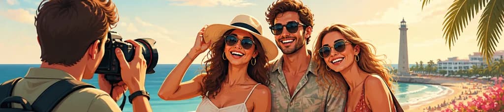 Sesión fotográfica profesional para tus vacaciones en Playa del Inglés
