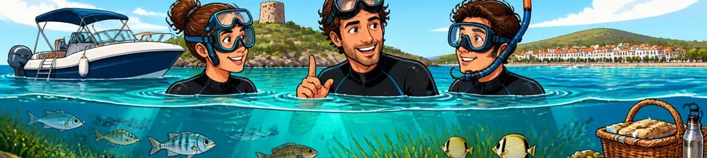 Snorkel privado con guía submarino local en Fornells, Menorca