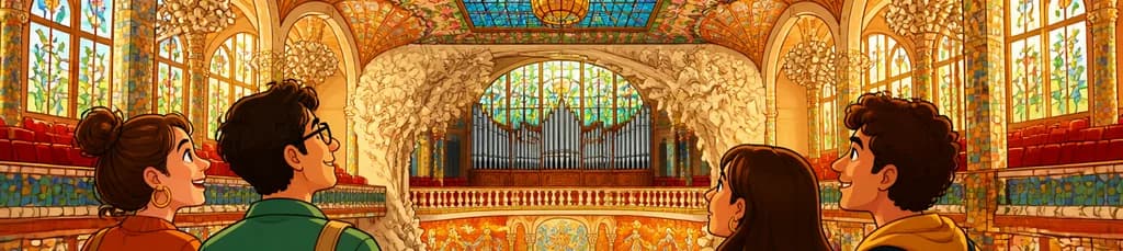 Acceso a la Sala de Conciertos del Palau de la Música Catalana