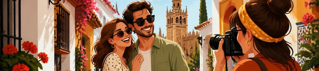 Inmortaliza tus recuerdos con una sesión fotográfica privada en el Barrio de Santa Cruz de Sevilla