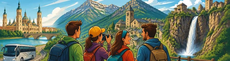 Viaje desde Zaragoza a Aínsa, Torla y la Cascada del Sorrosal