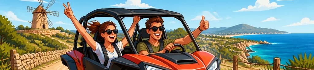 Vive la aventura de un recorrido en buggy por Mallorca