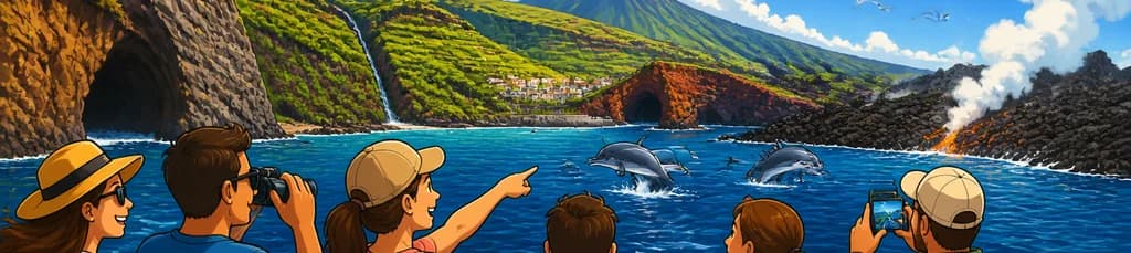 Exploración marítima por la costa de La Palma con avistamiento de cetáceos