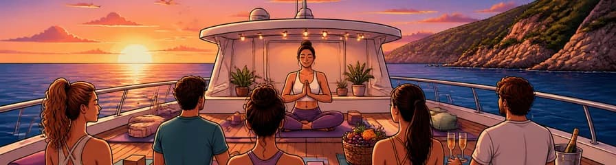 Travesía en barco con yoga al atardecer en Dénia