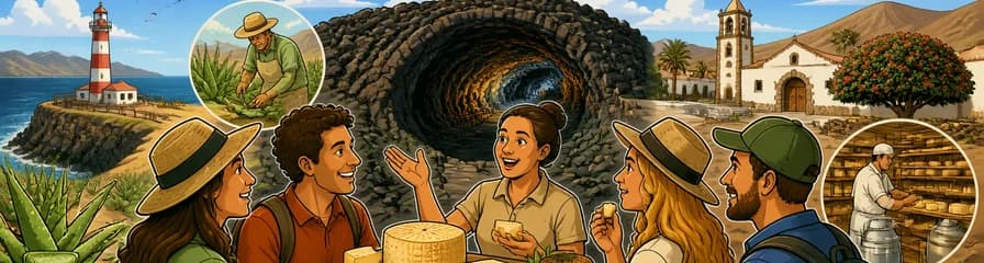Exploración de las cuevas volcánicas y degustación de quesos del norte de Fuerteventura
