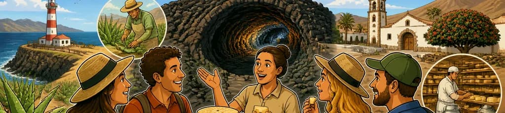 Exploración de las cuevas volcánicas y degustación de quesos del norte de Fuerteventura