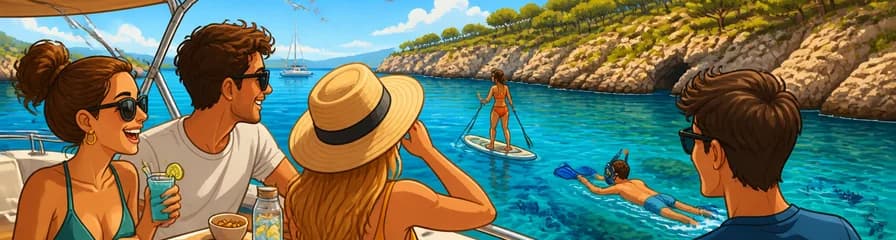Aventura marina de dos horas y media: snorkel y paddle surf en las calas de Mallorca
