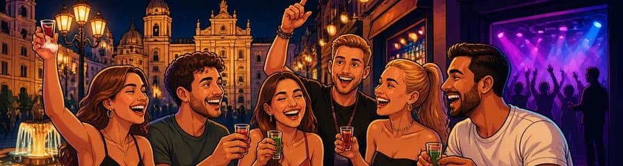Recorrido Nocturno por Valencia: Bares, Chupitos de Cortesía y Acceso a Discoteca