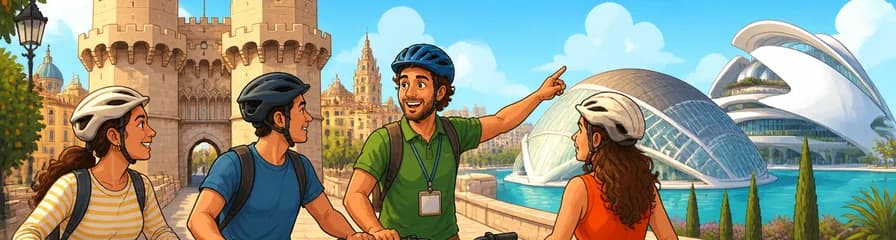 Recorrido privado en bicicleta de dos horas: Valencia medieval y la Ciudad de las Artes