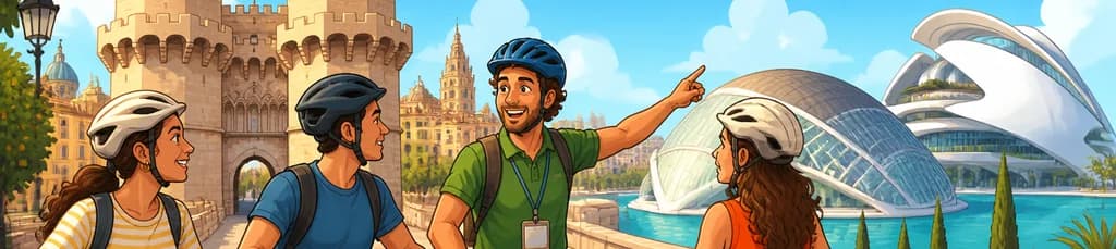 Recorrido privado en bicicleta de dos horas: Valencia medieval y la Ciudad de las Artes