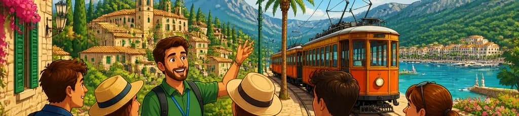 Recorrido por Valldemossa y Sóller con paseo en tranvía.