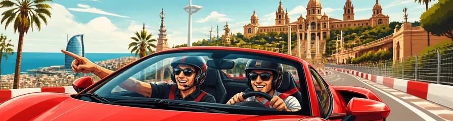 Vive la emoción de conducir un supercoche en un recorrido de 40 minutos por el antiguo circuito urbano de F1 de Barcelona