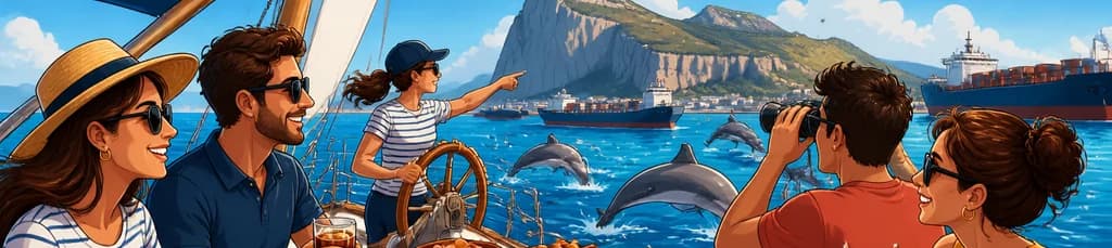 Aventura en Velero por la Bahía de Algeciras: Delfines y Degustación de Tapas