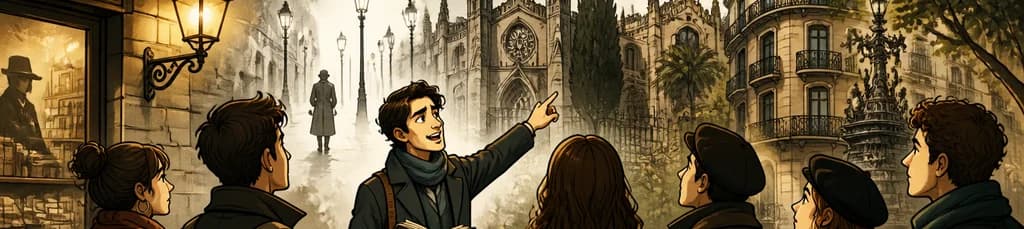 Recorrido a pie por los escenarios de la novela "La sombra del viento"