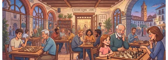 Sesiones de ajedrez abiertas en la Sociedad Recreativa y Cultural La Peña