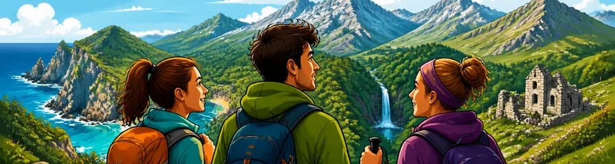 Aventura de senderismo por Asturias con salida desde Gijón u Oviedo