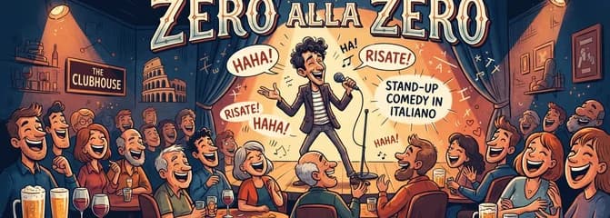 Una noche de comedia stand-up en italiano con Manuele Laghi: "Zero alla Zero"