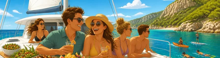 Travesía exclusiva en catamarán por Alcudia con Click Mallorca