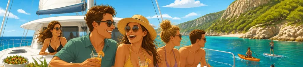 Travesía exclusiva en catamarán por Alcudia con Click Mallorca