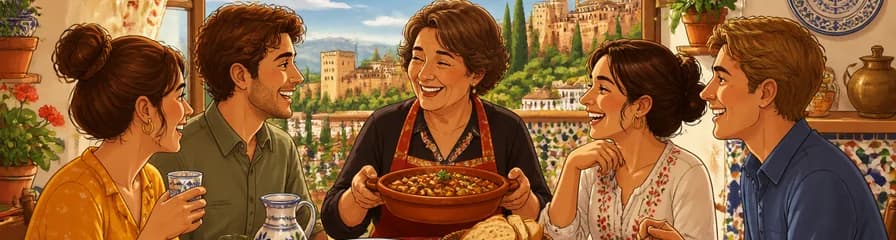 Degusta la auténtica cocina granadina en un hogar local y vive una experiencia inmersiva.