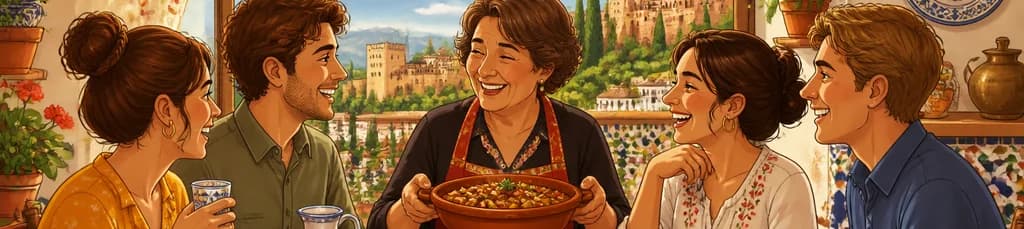 Degusta la auténtica cocina granadina en un hogar local y vive una experiencia inmersiva.
