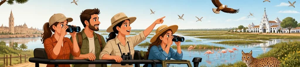 Viaje de un día completo al Parque Nacional de Doñana con visita guiada desde Sevilla