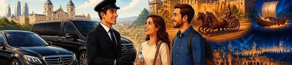 Servicio de transporte privado de ida y vuelta a Puy du Fou desde Madrid